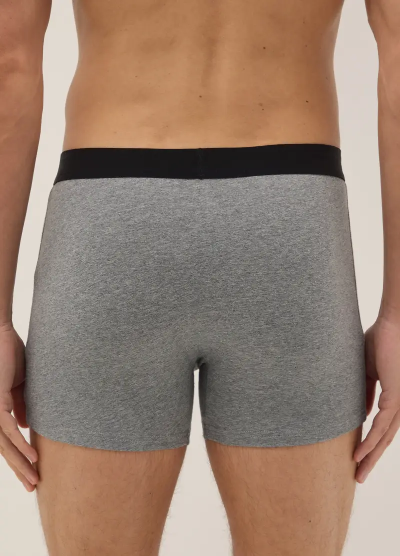 Tripack Boxer In Cotone Elasticizzato Multicolor Regular Fit, Uomo, Multicolor miniatura 3