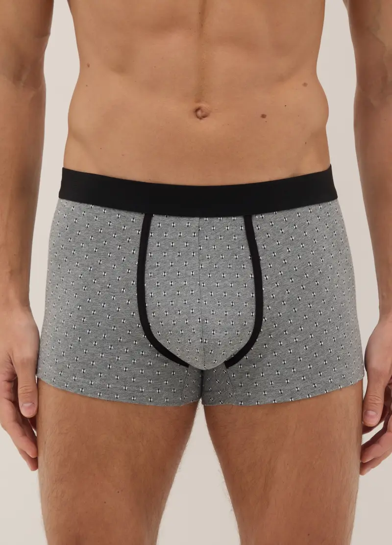 Tripack Boxer In Cotone Elasticizzato Multicolor Regular Fit, Uomo, Multicolor miniatura 2