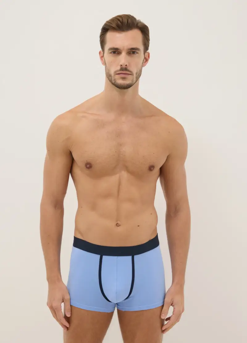 Tripack Boxer In Cotone Elasticizzato Multicolor Regular Fit, Uomo, Multicolor