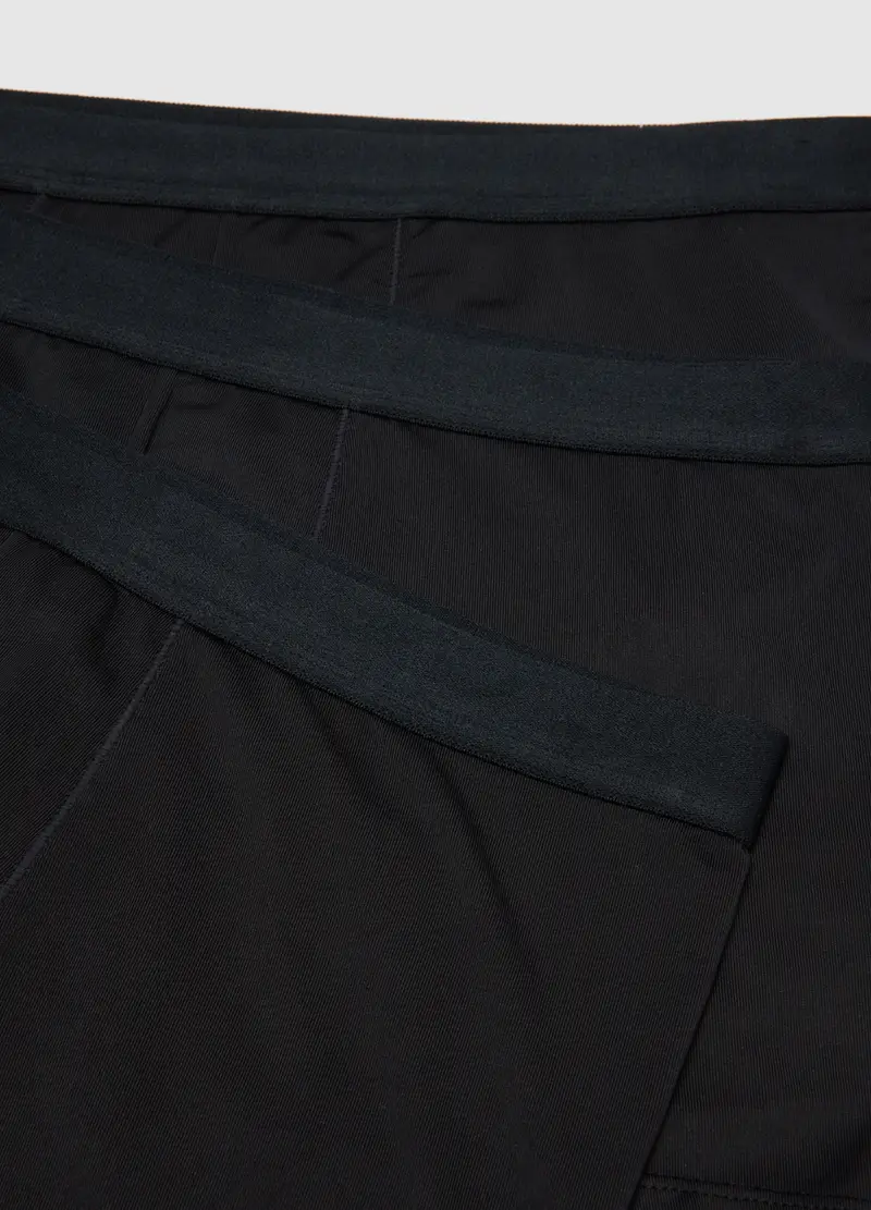 Tripack Boxer Neri Regular Fit, Uomo, Nero miniatura 2