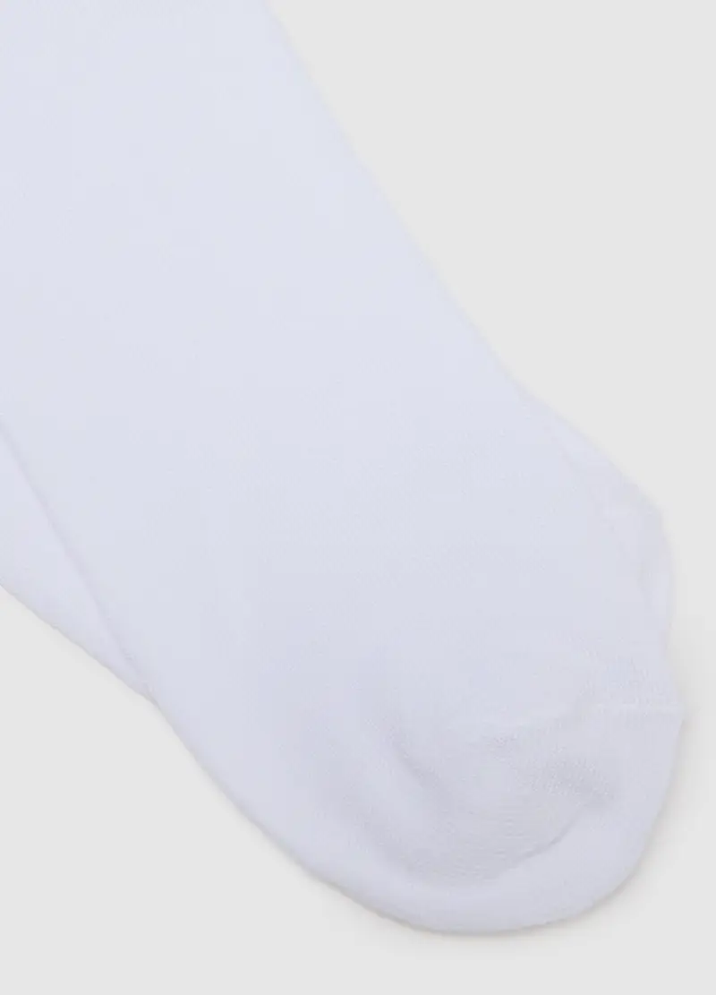 Ovs Tripack Calzini Bassi Uomo in Cotone Bianco miniatura 2