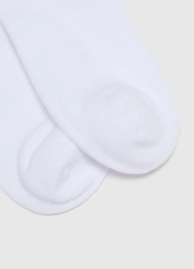 Tripack Calzini Corti Bianchi In Misto Cotone Elasticizzato, Donna, Bianco miniatura 2