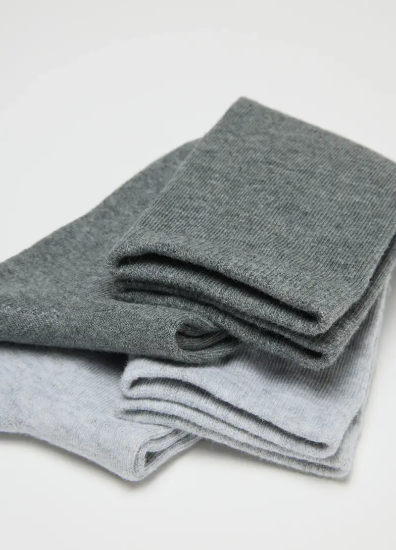 Tripack Calzini Lunghi In Misto Cotone Multicolor, Donna, Multicolor miniatura 2