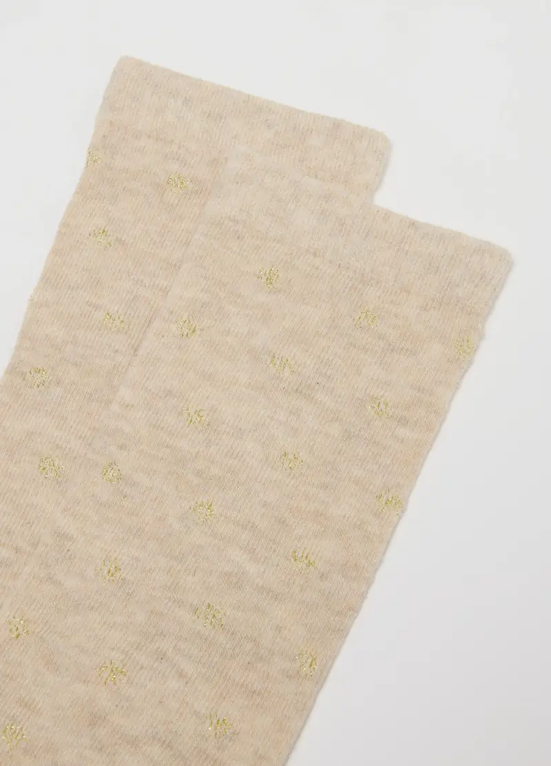 Tripack Calzini Multicolor Lunghi In Cotone, Donna, Nero miniatura 3