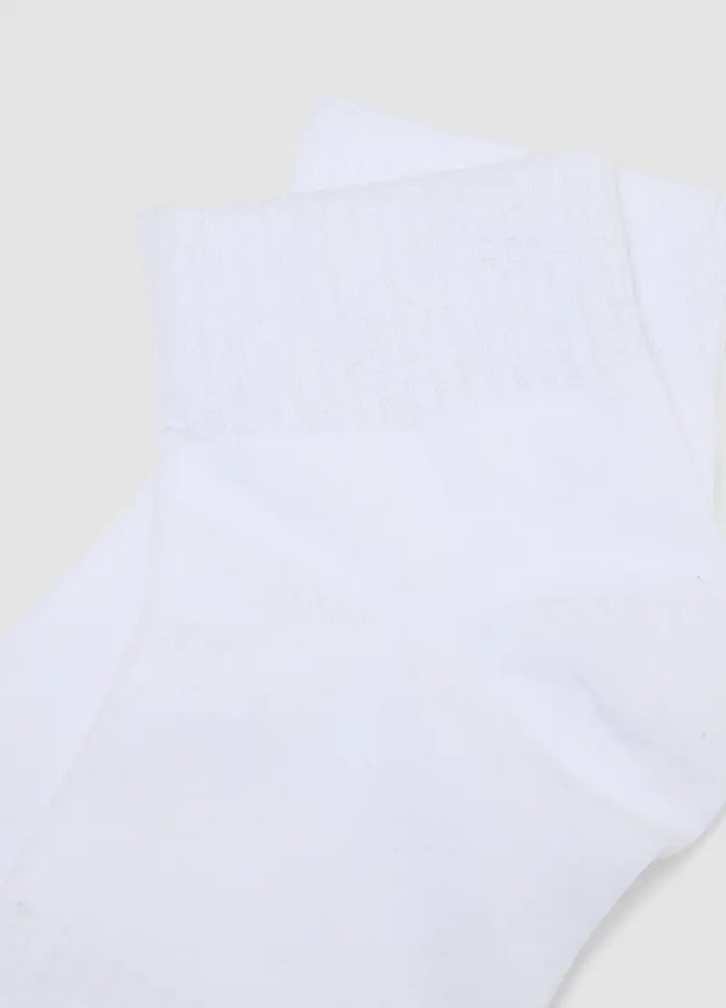 Tripack Calzini Sportivi Alla Caviglia In Misto Cotone Bianco, Uomo, Bianco miniatura 2