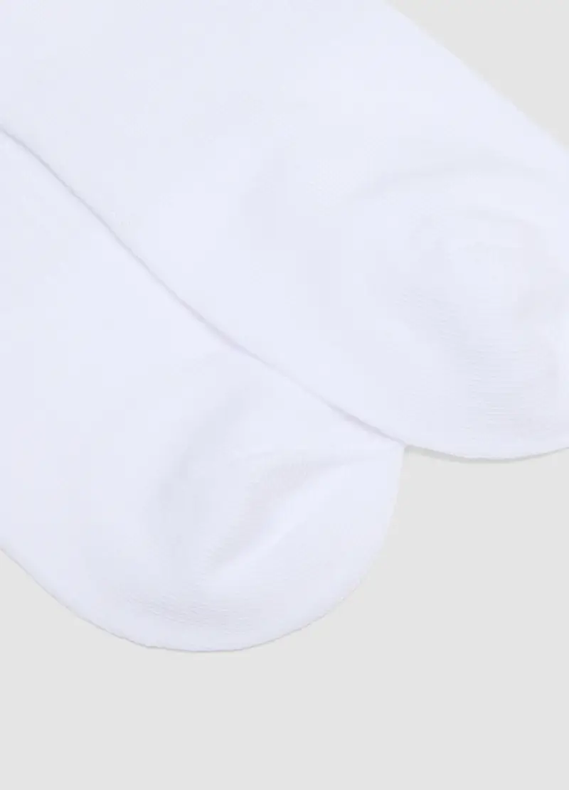 Tripack Calzini Sportivi Alla Caviglia In Misto Cotone Bianco, Uomo, Bianco miniatura 3