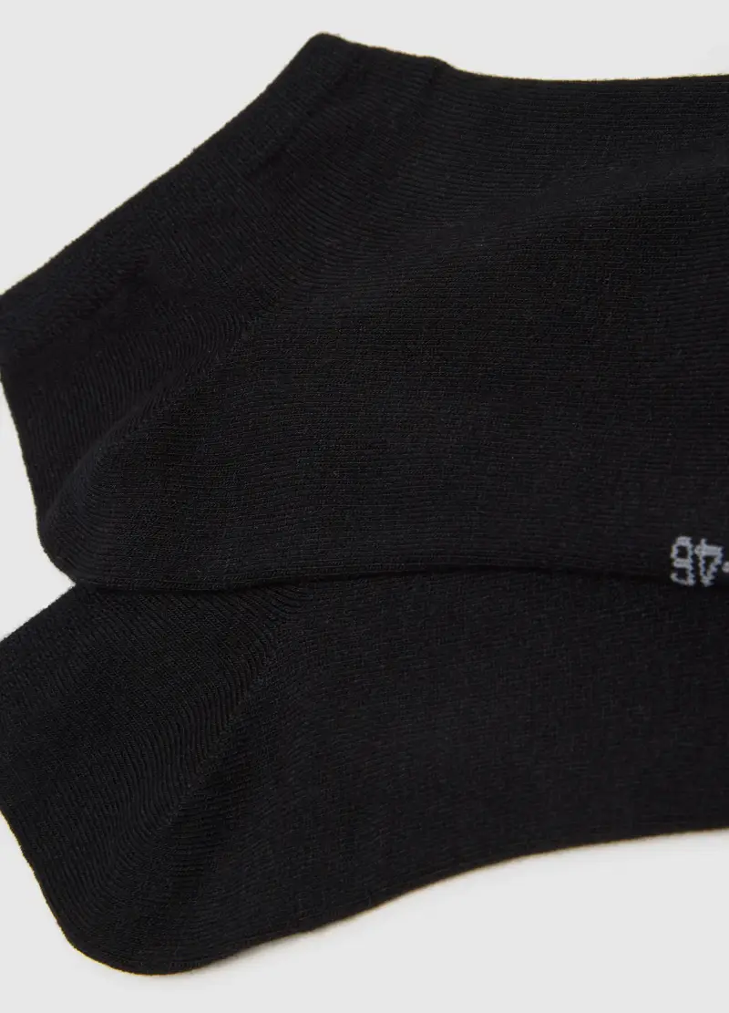 Tripack Calzini Sportivi Neri Regular Fit, Uomo, Nero miniatura 2