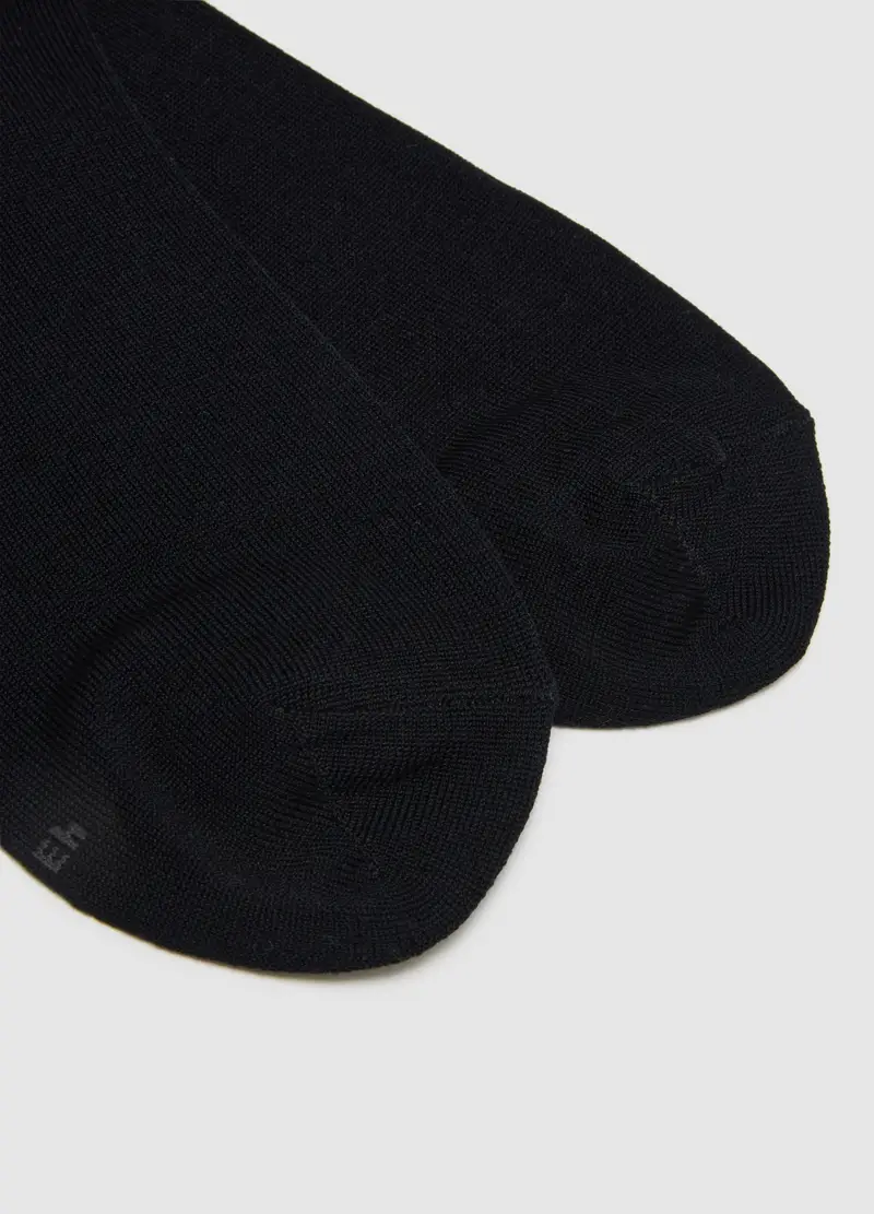 Tripack Di Calzini Corti In Cotone Neri Elasticizzato, Uomo, Nero miniatura 3