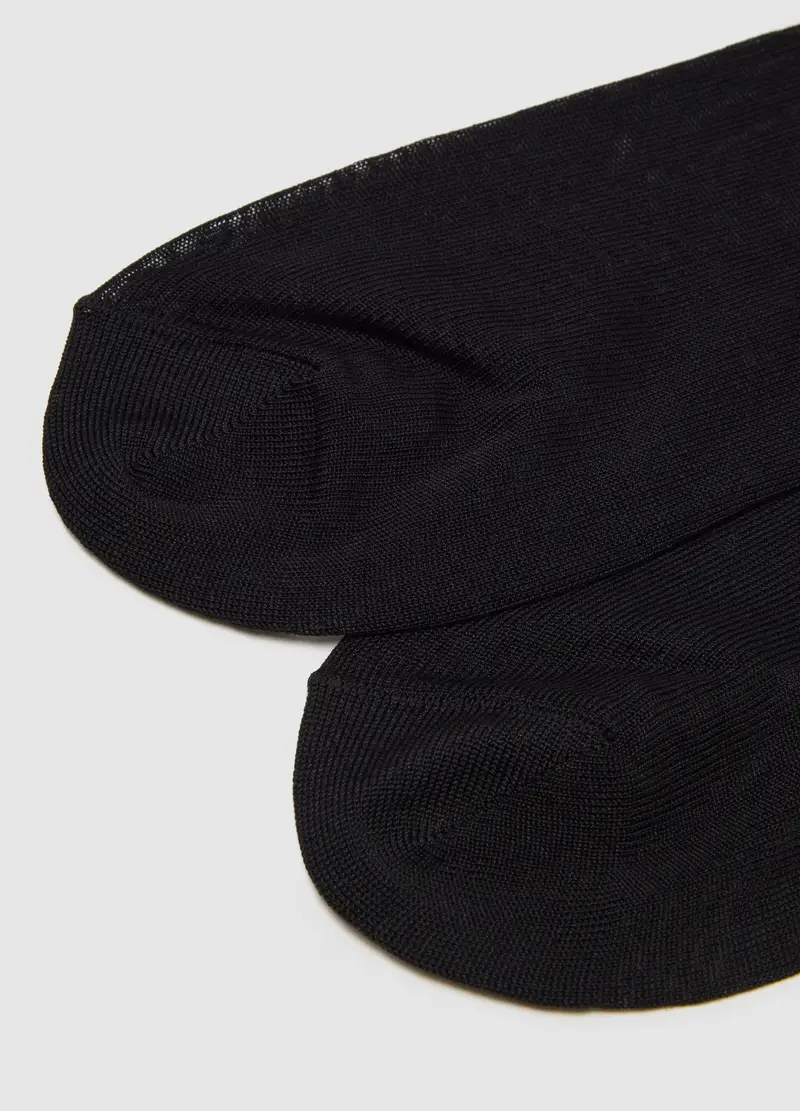 OVS, Tripack Di Calzini In Puro Cotone Blu, Uomo, Nero, Taglia: 40/41 miniatura 2