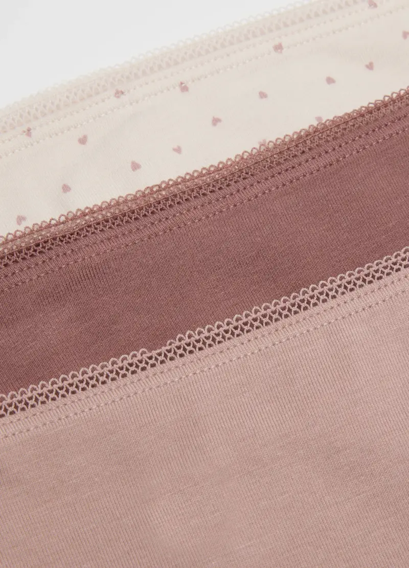 Tripack Mutande Rosa Elasticizzate, Donna, Bianco miniatura 2