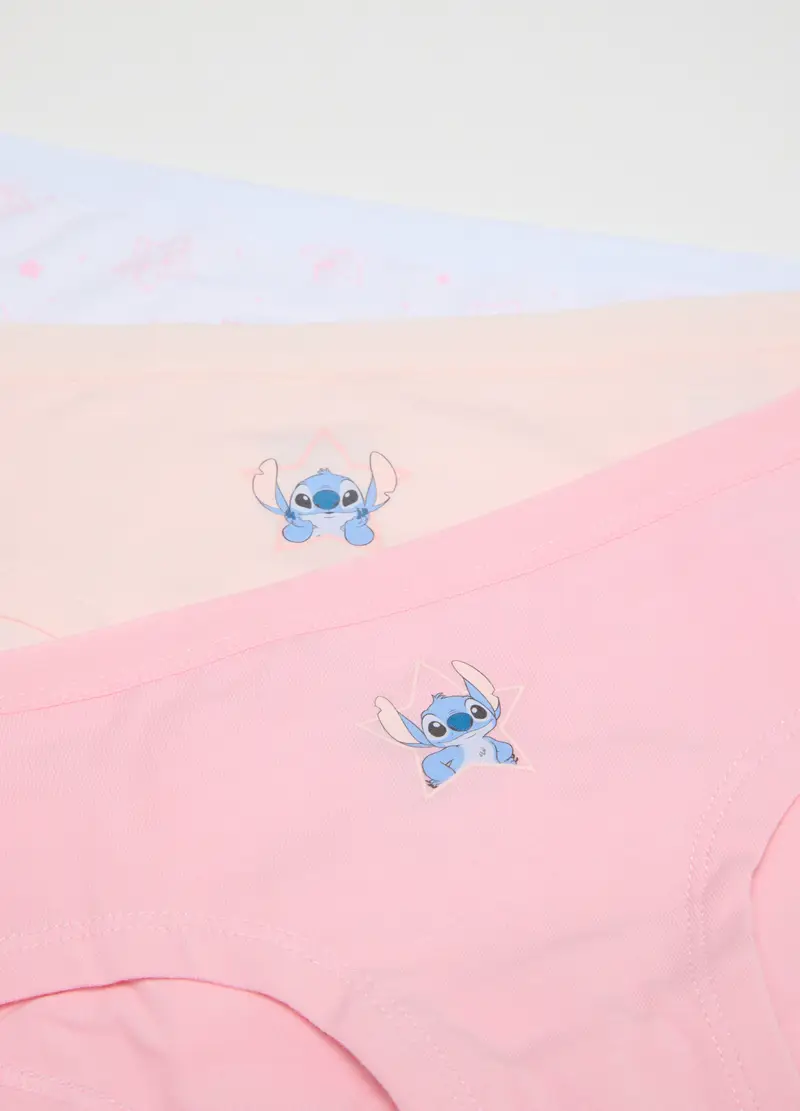 Tripack Mutandine Da Bambina In Cotone Elasticizzato Multicolor Regular Fit, Multicolor miniatura 3