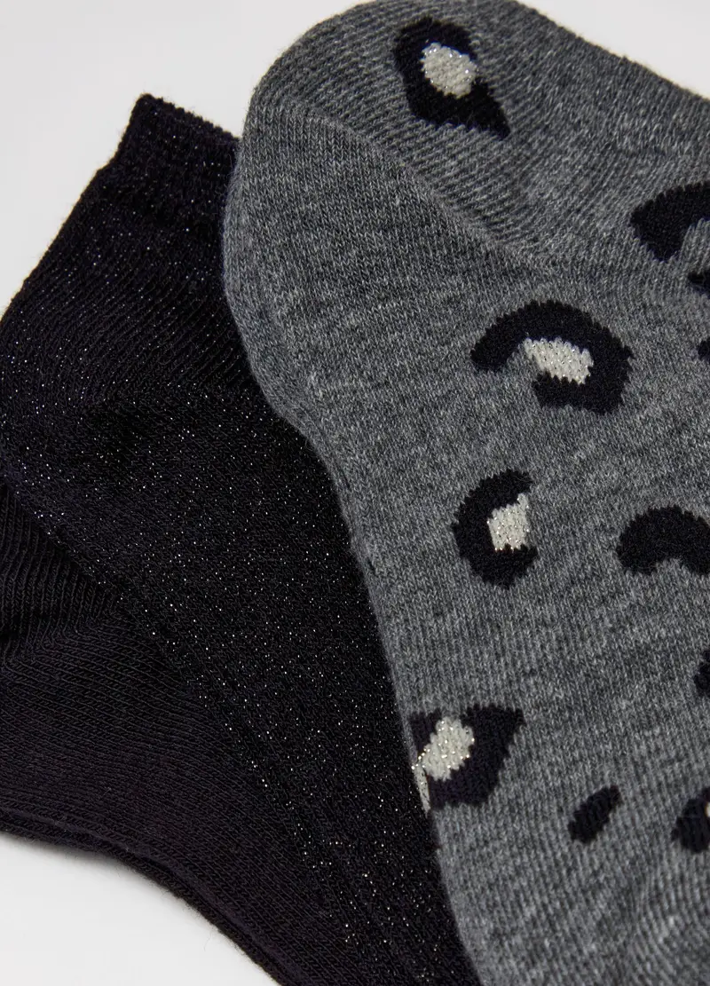 Tripack Pariscarpa Animalier Con Lurex, Donna, Multicolor miniatura 2