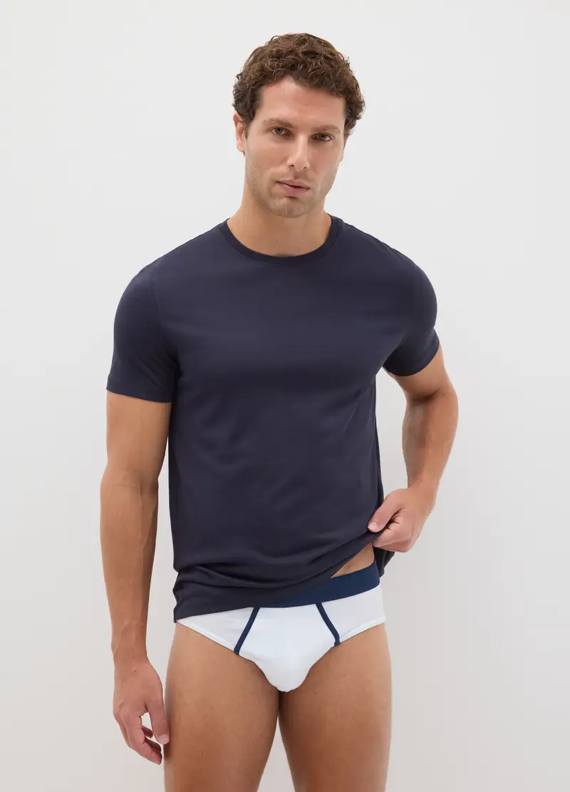 Tripack Slip In Cotone Elasticizzato Multicolor Regular Fit, Uomo, Multicolor