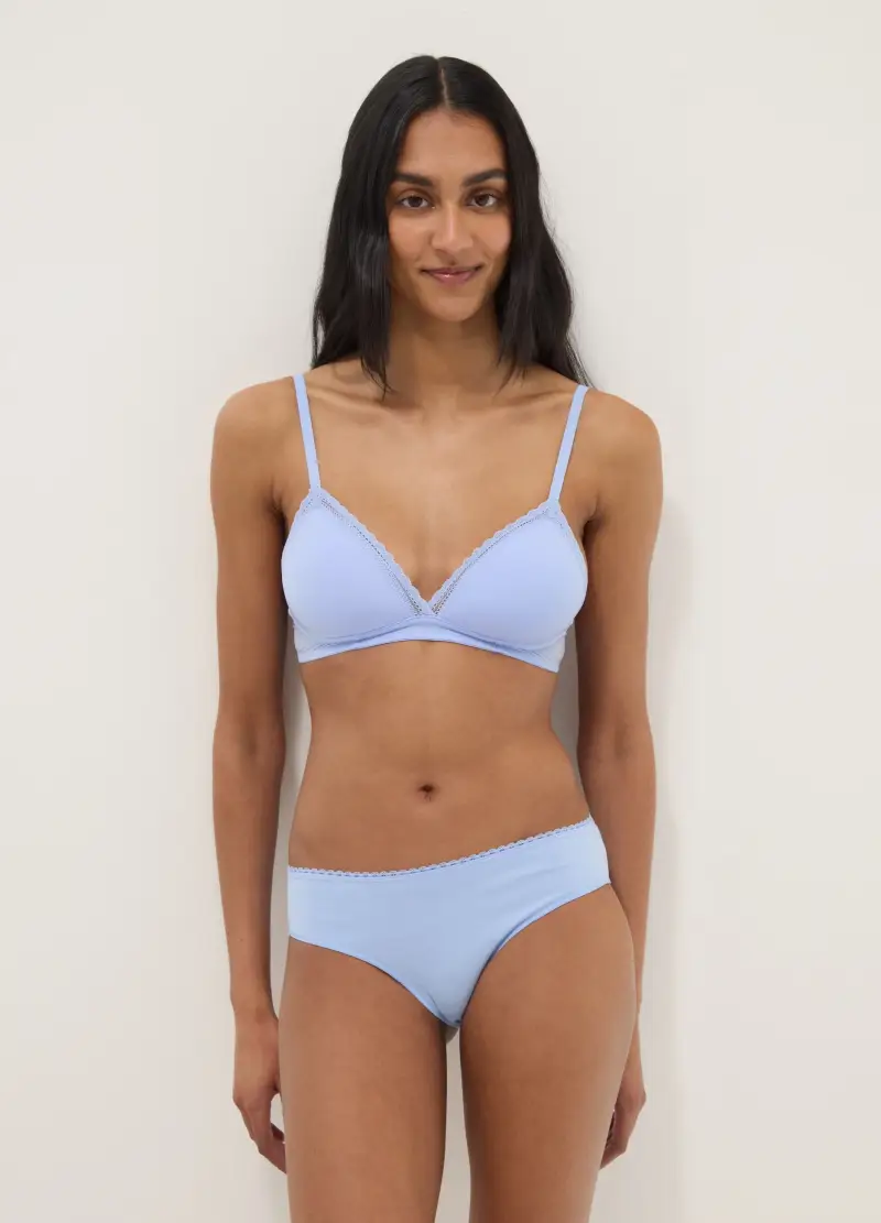 Tripack Slip In Cotone Organico Elasticizzato Multicolor, Donna, Multicolor