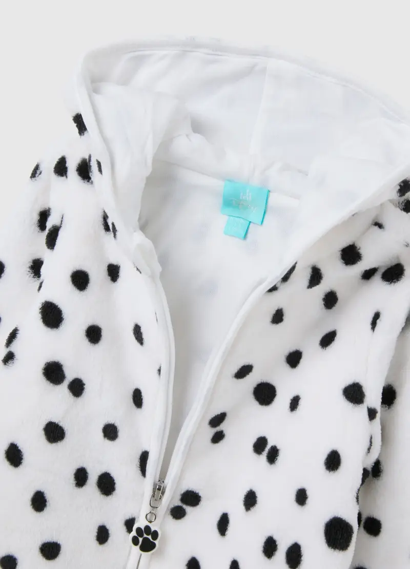 , Tutina A Pois Da Neonato Con Zip, Unisex, Multicolor miniatura 3