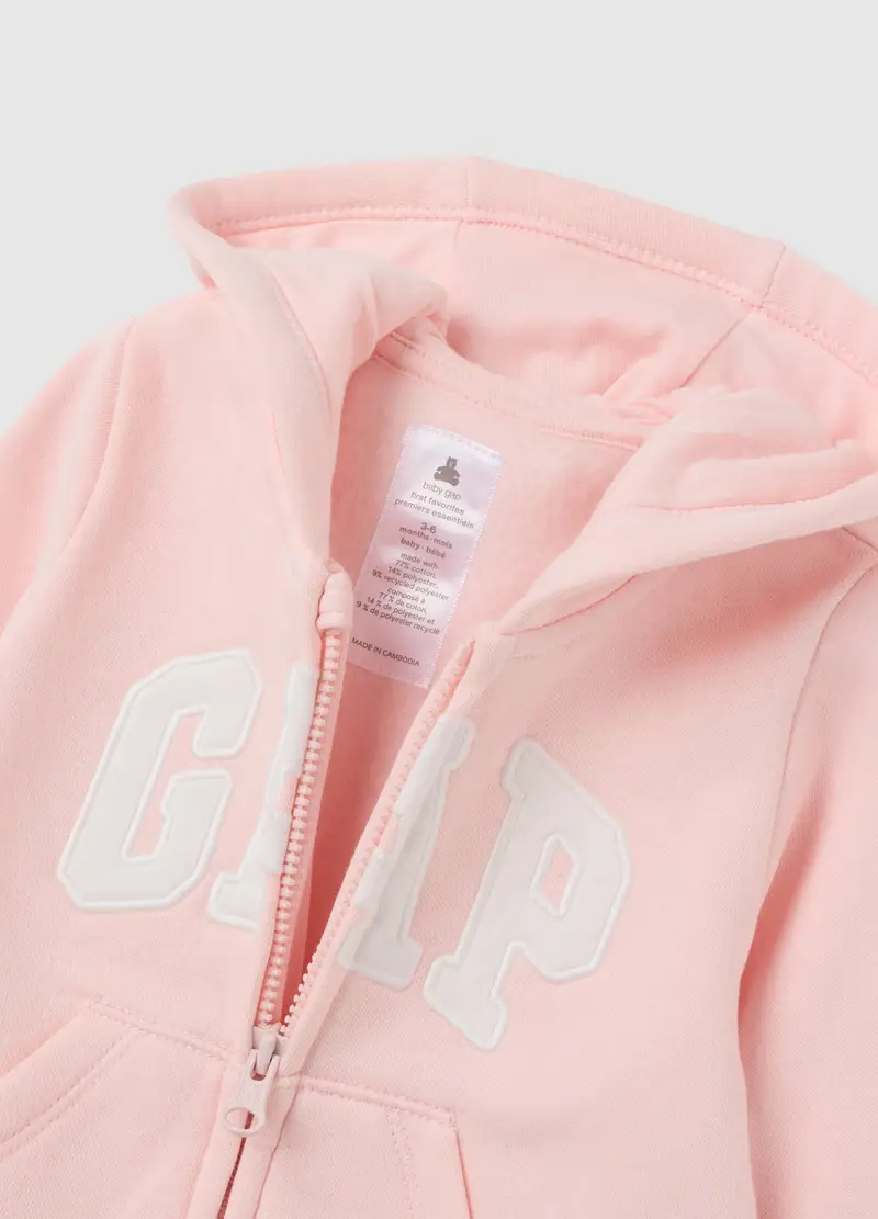 OVS, Tutina Intera Con Piedini E Cappuccio, Unisex, Rosa, Taglia: 0-3M/46-58 miniatura 2