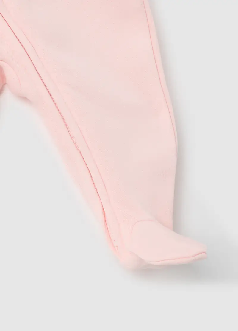 OVS, Tutina Intera Con Piedini E Cappuccio, Unisex, Rosa, Taglia: 0-3M/46-58 miniatura 3