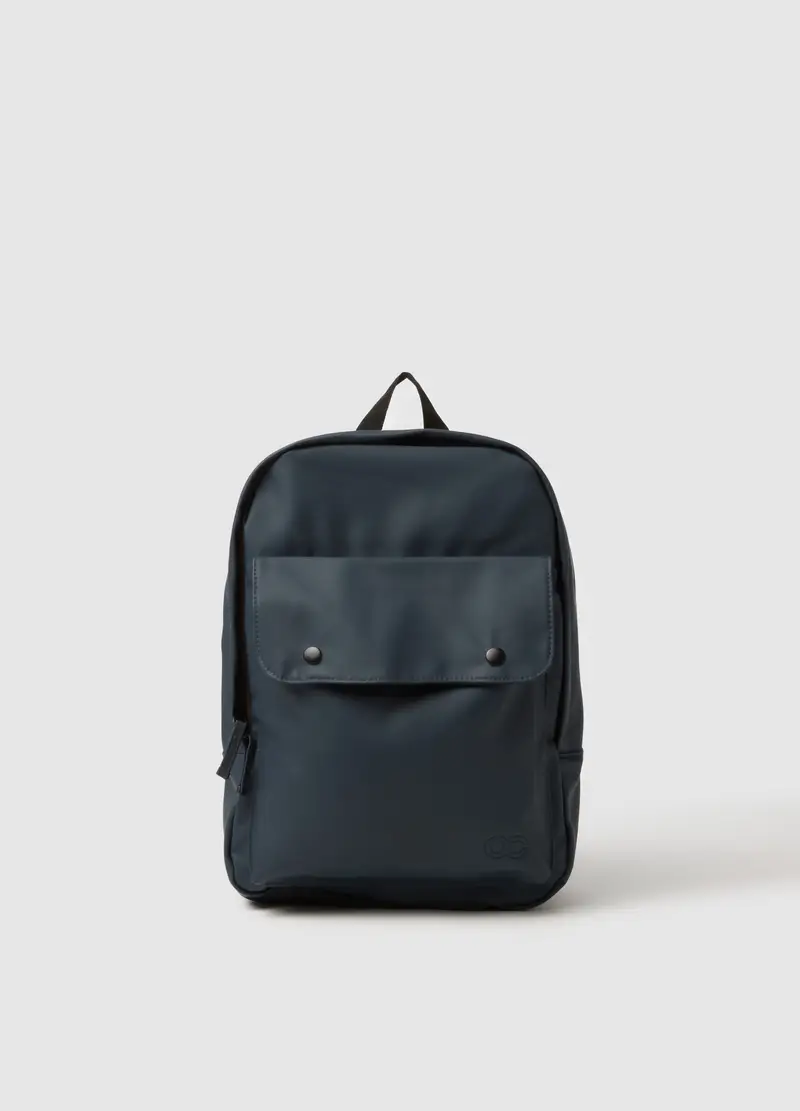 Zaino Blu Con Spallacci Regolabili E Tasca Frontale, Uomo, Blu