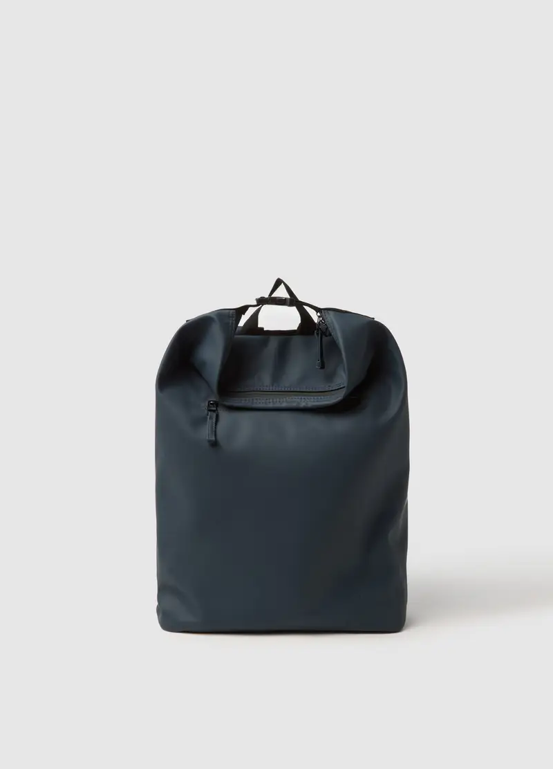 Zaino Blu Con Tasche Interne, Uomo, Blu