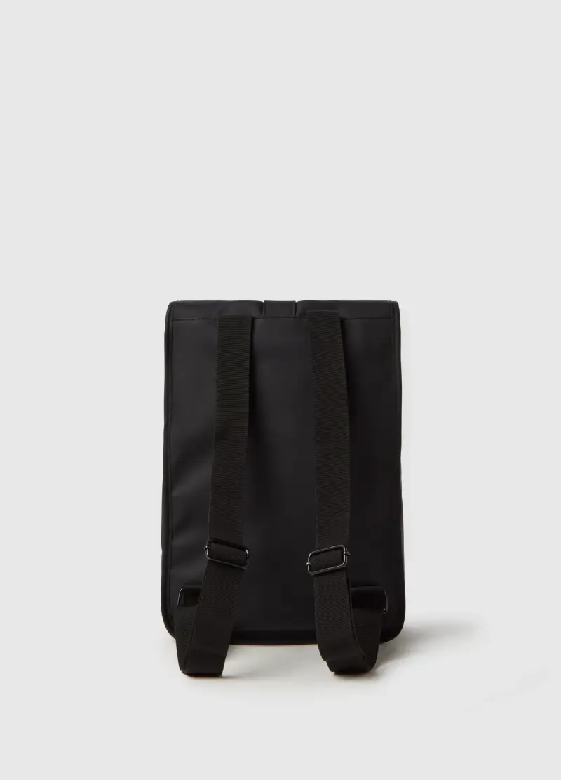 Zaino Impermeabile Con Patta Arrotolata, Donna, Nero miniatura 2