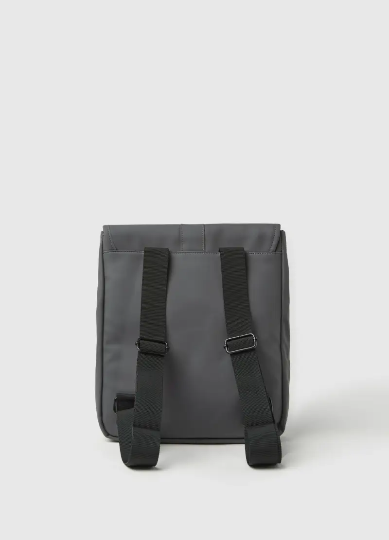 Zaino Impermeabile Con Patta, Donna, Grigio miniatura 2