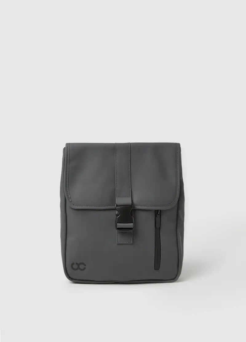 Zaino Impermeabile Con Patta, Donna, Grigio