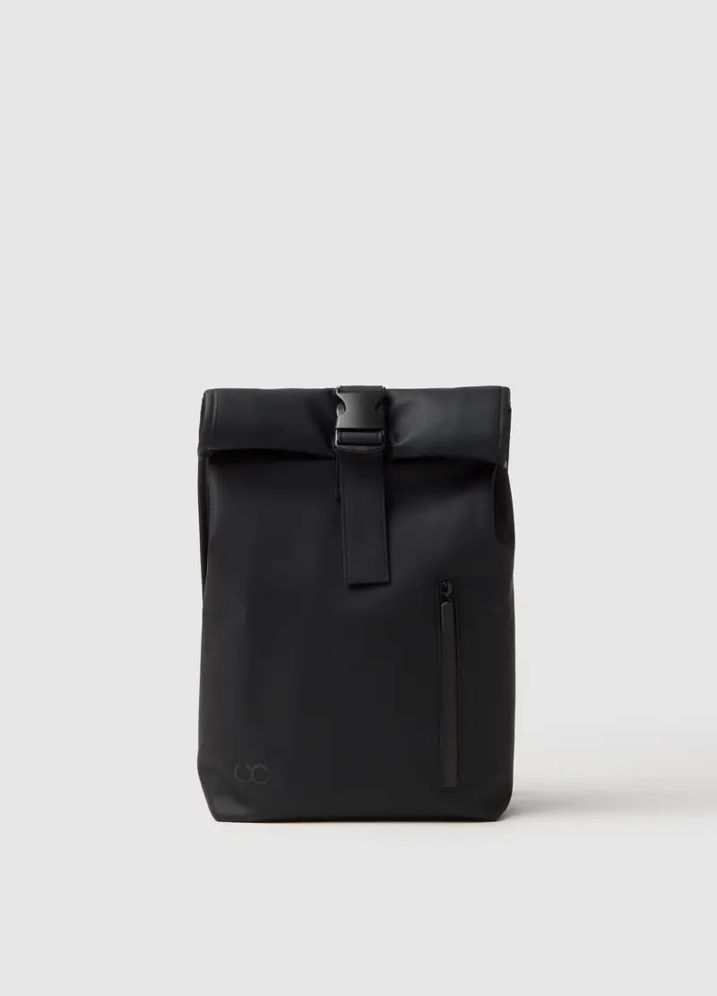 OVS, Zaino Nero Con Chiusura A Clip, Donna, Nero, Taglia: ONE SIZE