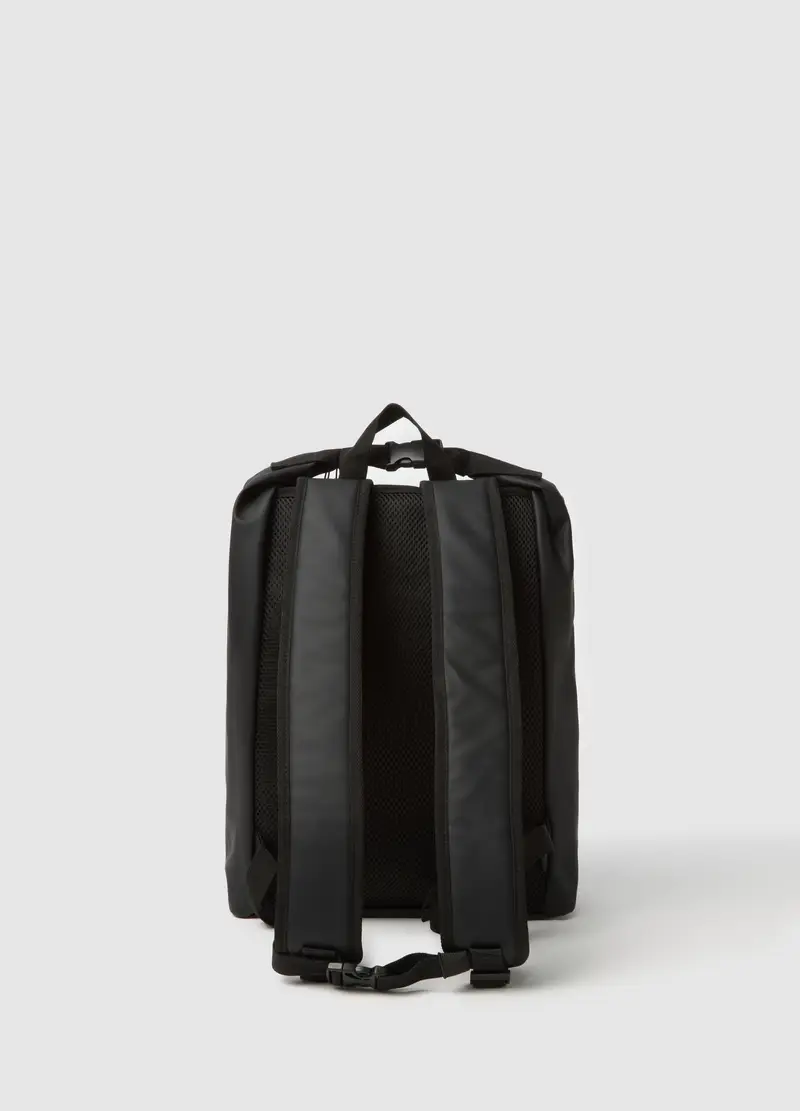 Zaino Nero Con Tasche Interne, Uomo, Nero miniatura 2