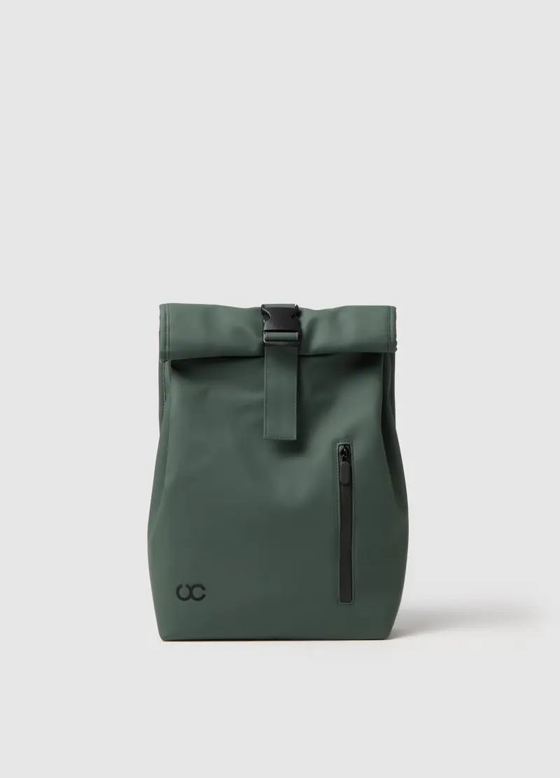 OVS, Zaino Verde Con Chiusura A Clip, Donna, Verde, Taglia: ONE SIZE