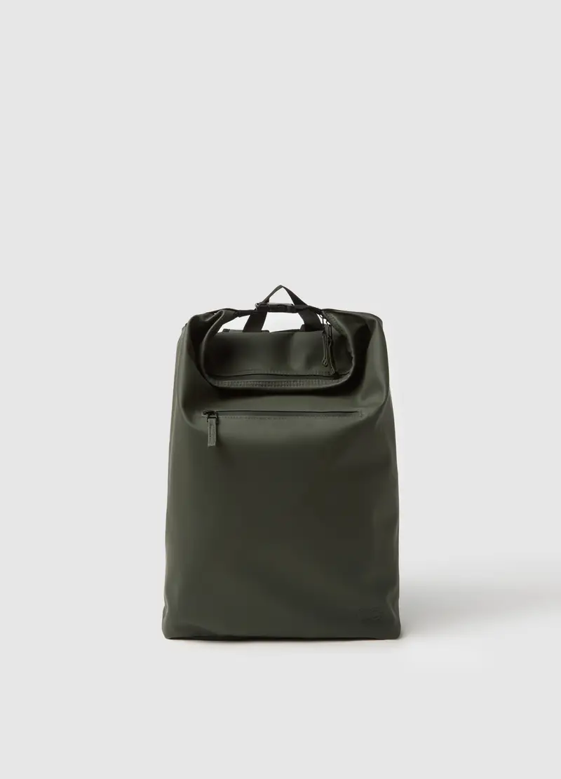 Zaino Verde Con Tasche Interne, Uomo, Verde