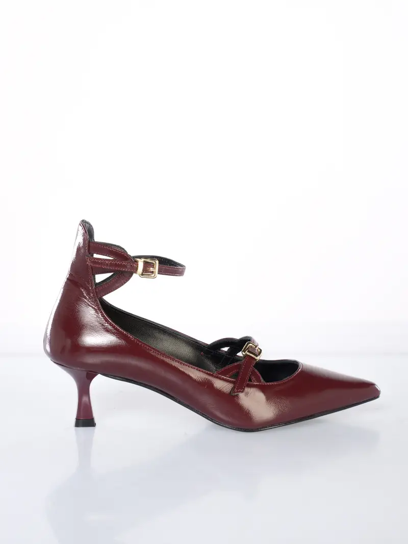 scarpa da donna Ovye slingback con cinturini Rosso