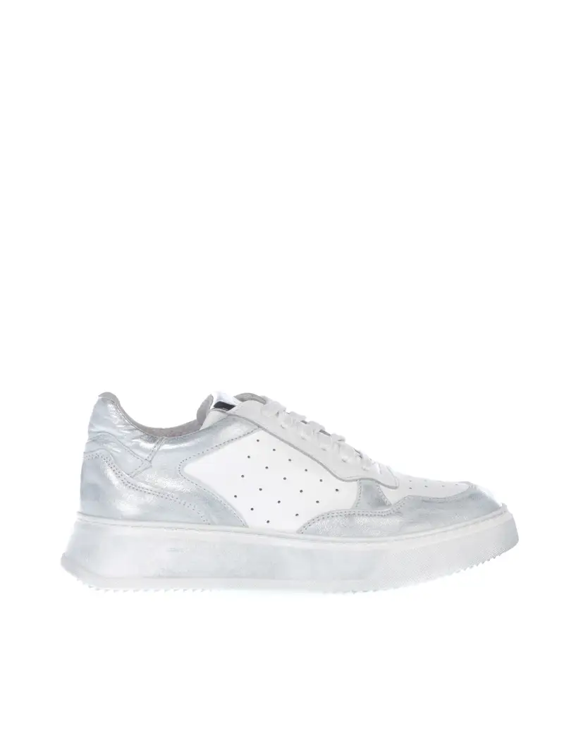 sneaker da donna Ovye in pelle con lacci Bianco miniatura 2