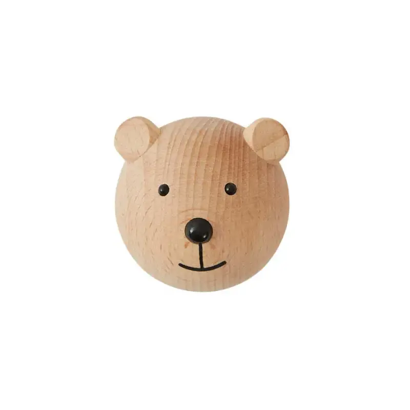 Mini orso in legno per bambini all uncinetto OYOY Living Design