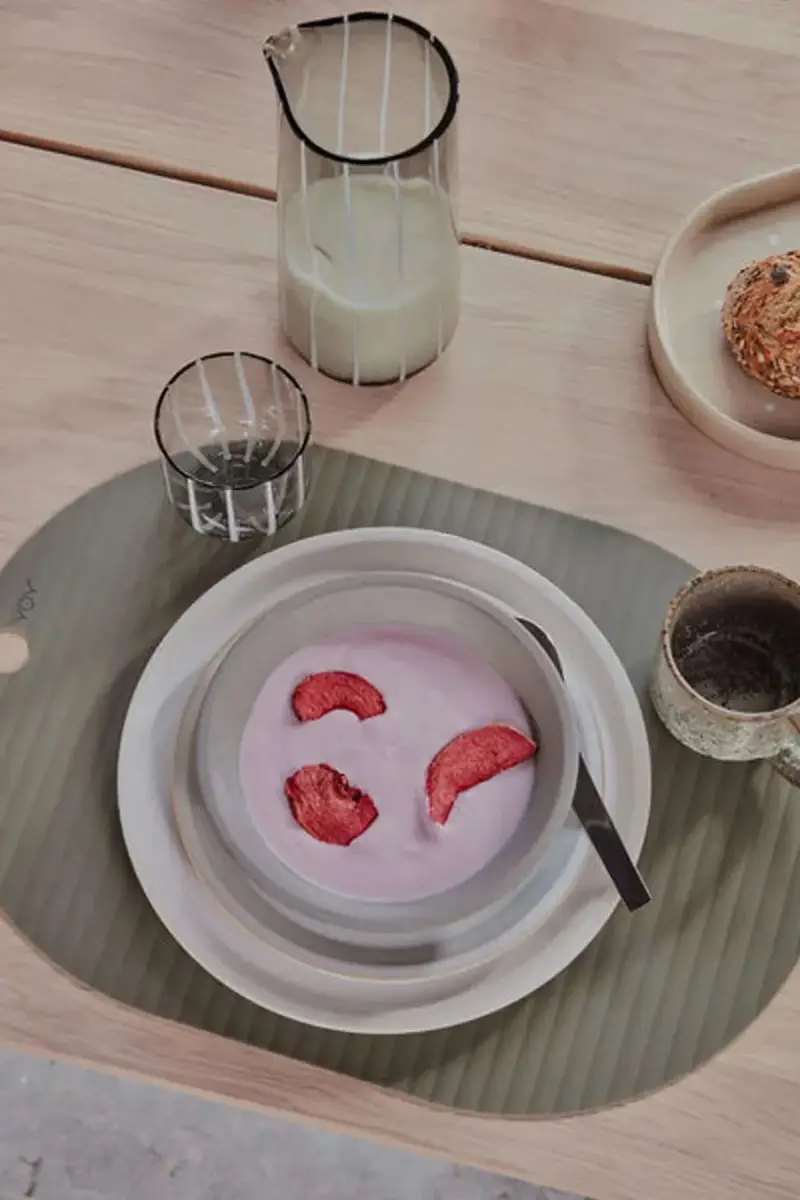 set piatti Yuka 27 x 27 x 1, 9 cm pacco da 2 colore beige miniatura 2