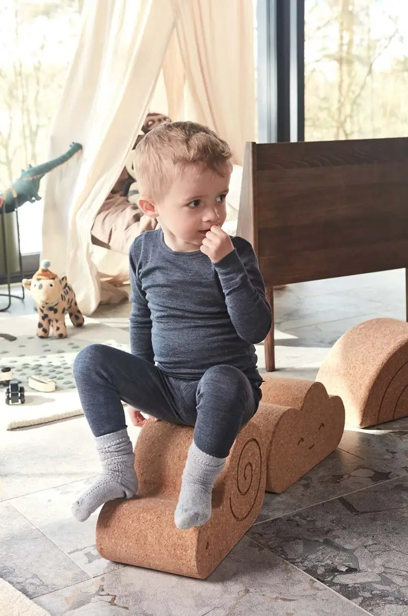 sgabello Cork Sally Snail Marrone miniatura 3