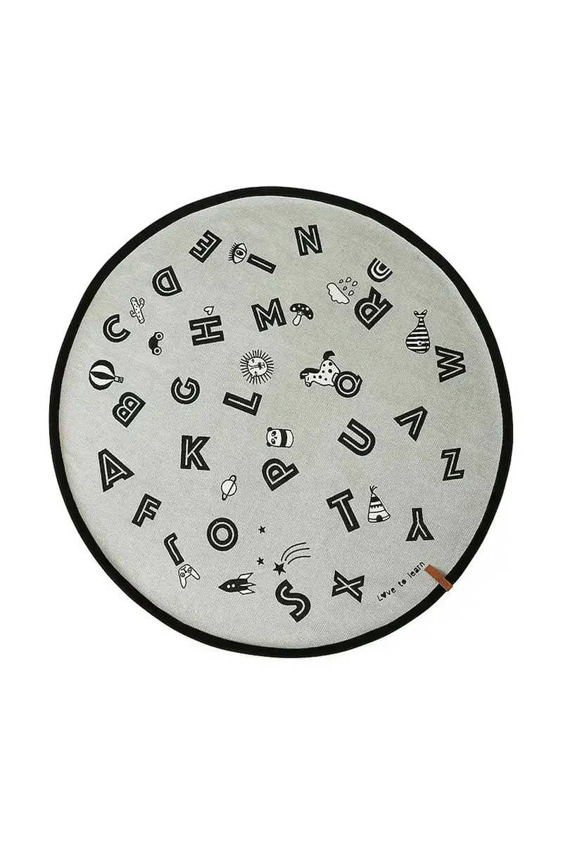 tapetto The Alphabet Rug O120 cm Multicolore