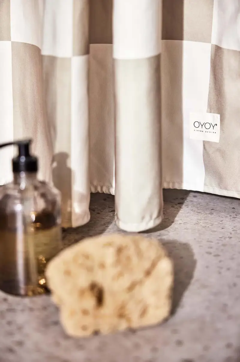 tenda da doccia Chess Beige miniatura 3