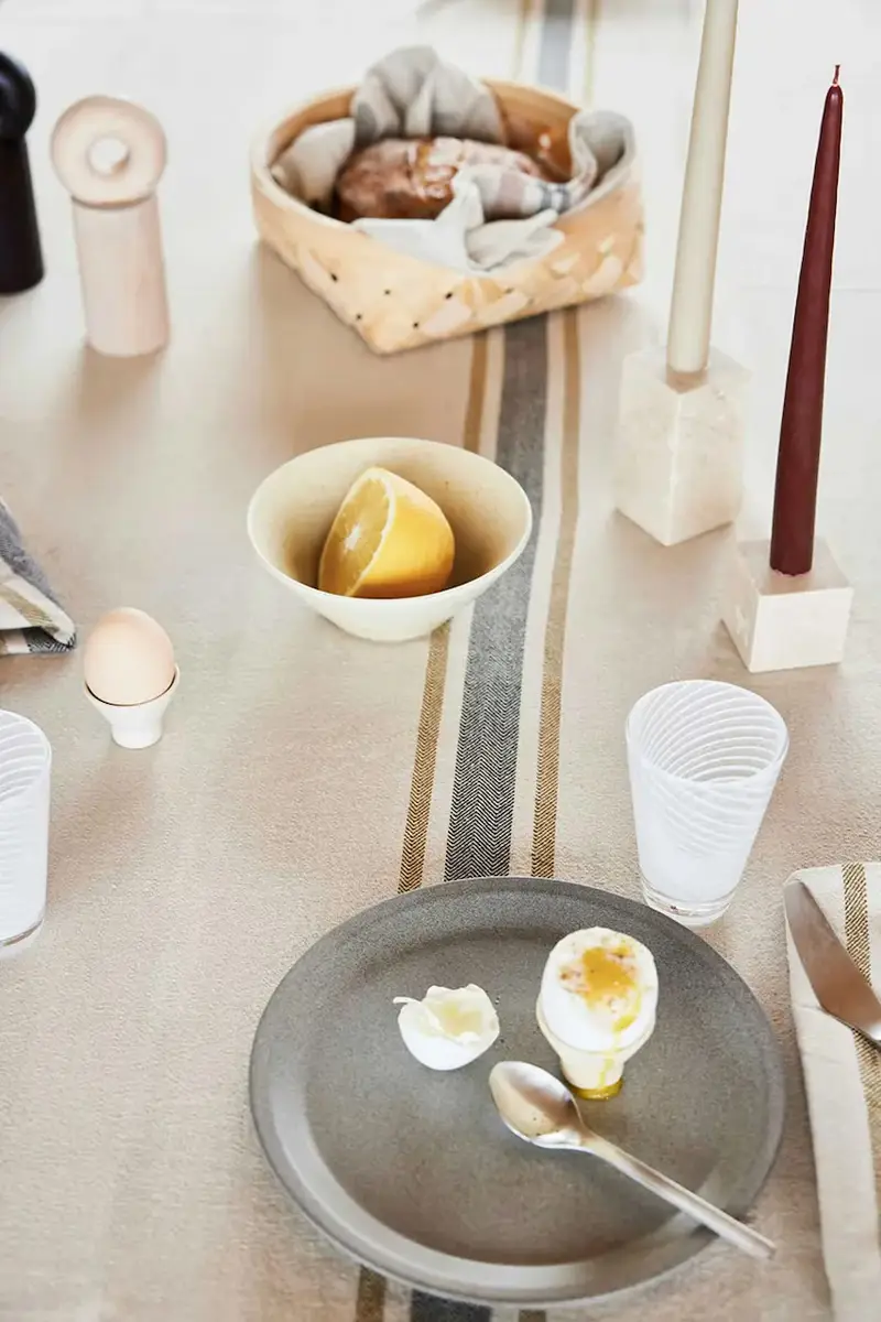 tovaglia in cotone Linu 260 x 140 cm Multicolore miniatura 2