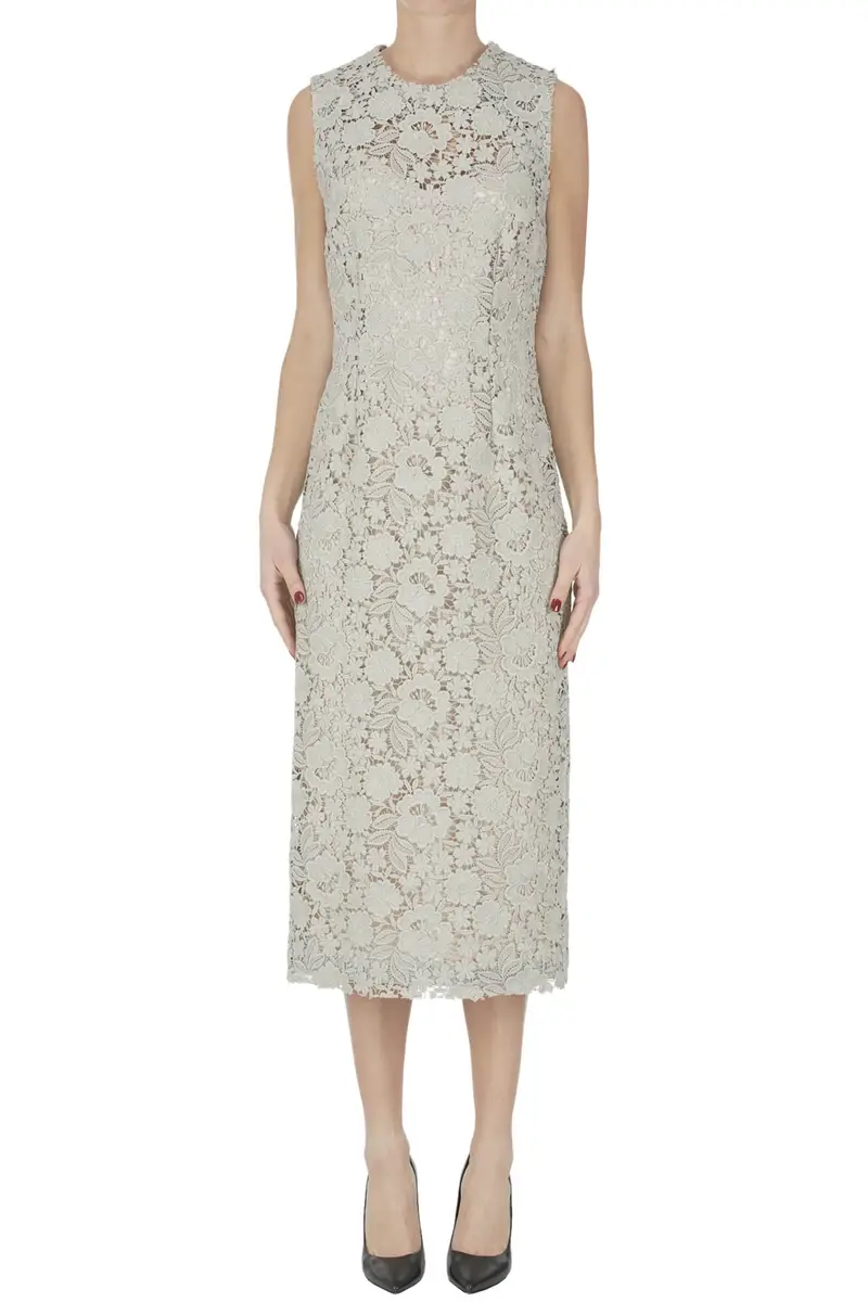 Abito a tubino in pizzo macramè