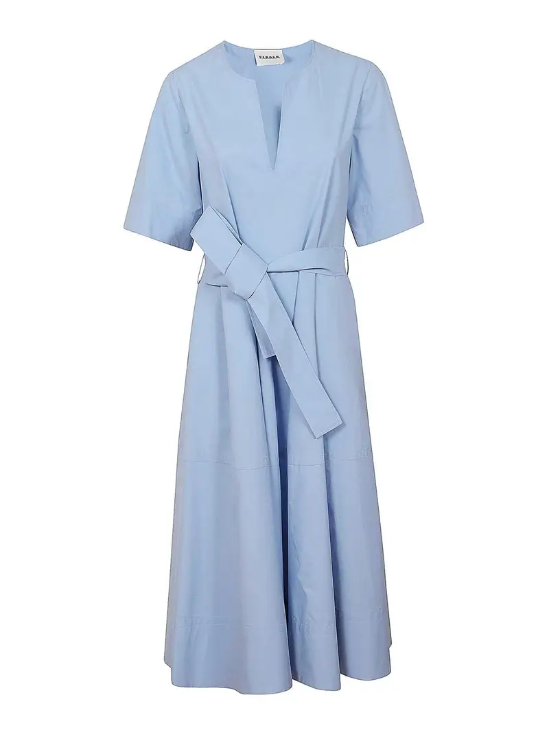 . Abito in raso Azzurro