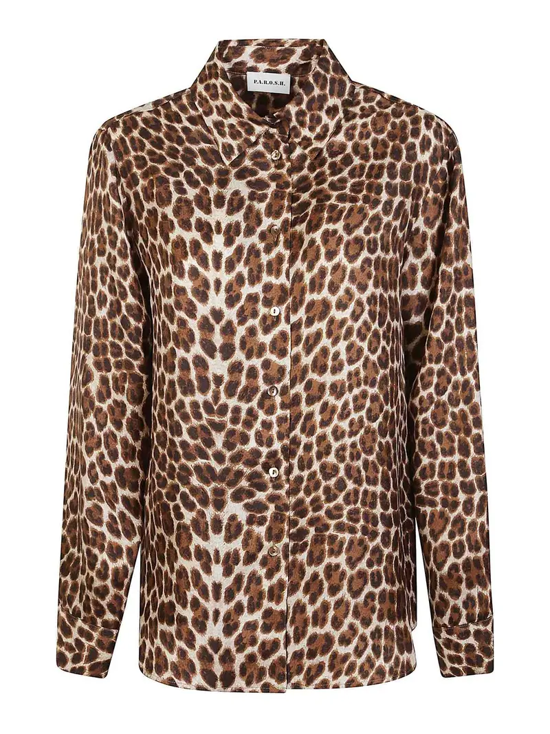 Camicia Stain Marrone