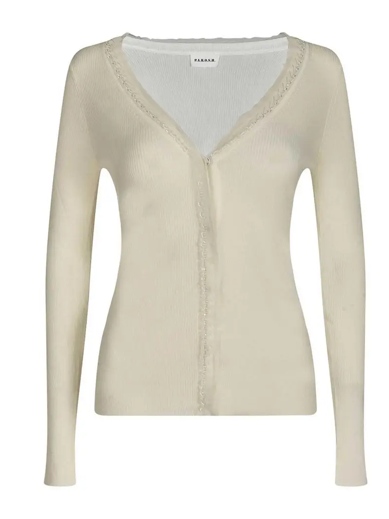 P.A.R.O.S.H Cardigan Crema 3283288