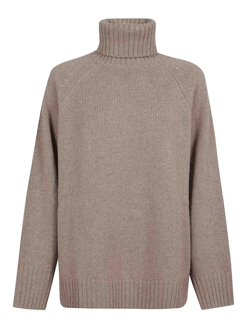 Maglia Collo Alto Beige