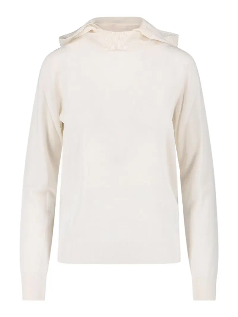 Maglia Con Cappuccio Bianco