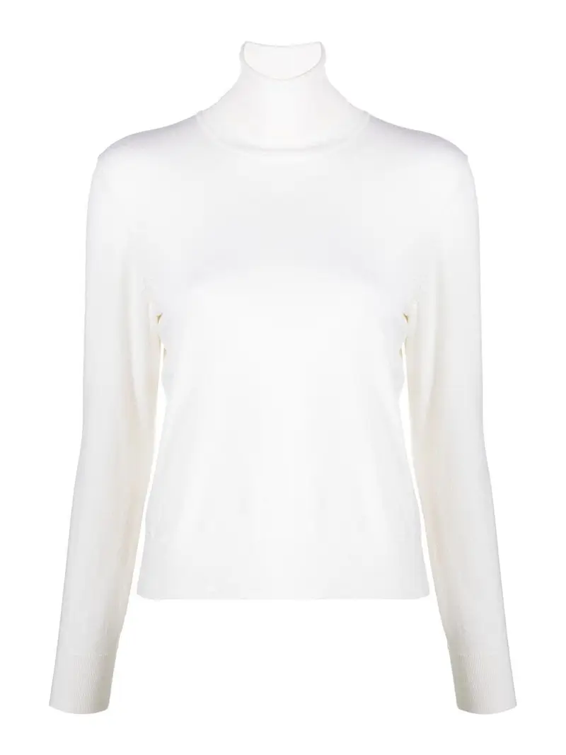 . Maglione a collo alto Bianco