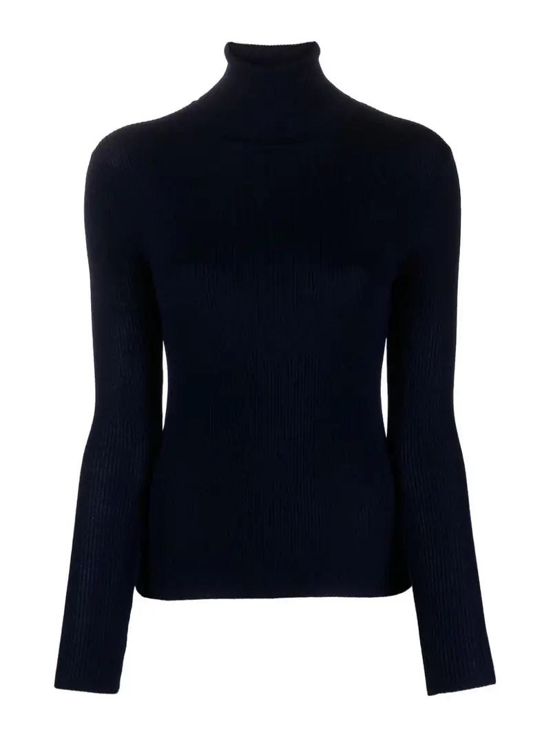 . maglione di lana nera Blu