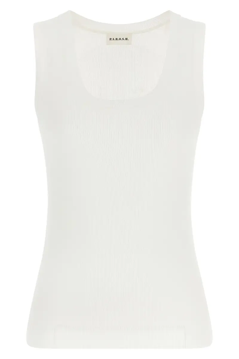 P A R O H Top Cipria26 Bianco