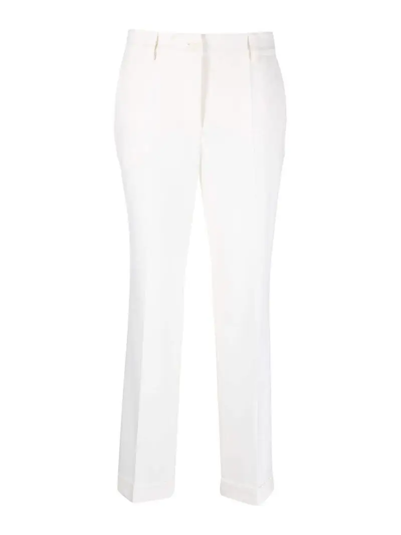 . pantaloni cropped sartoriali aist Bianco