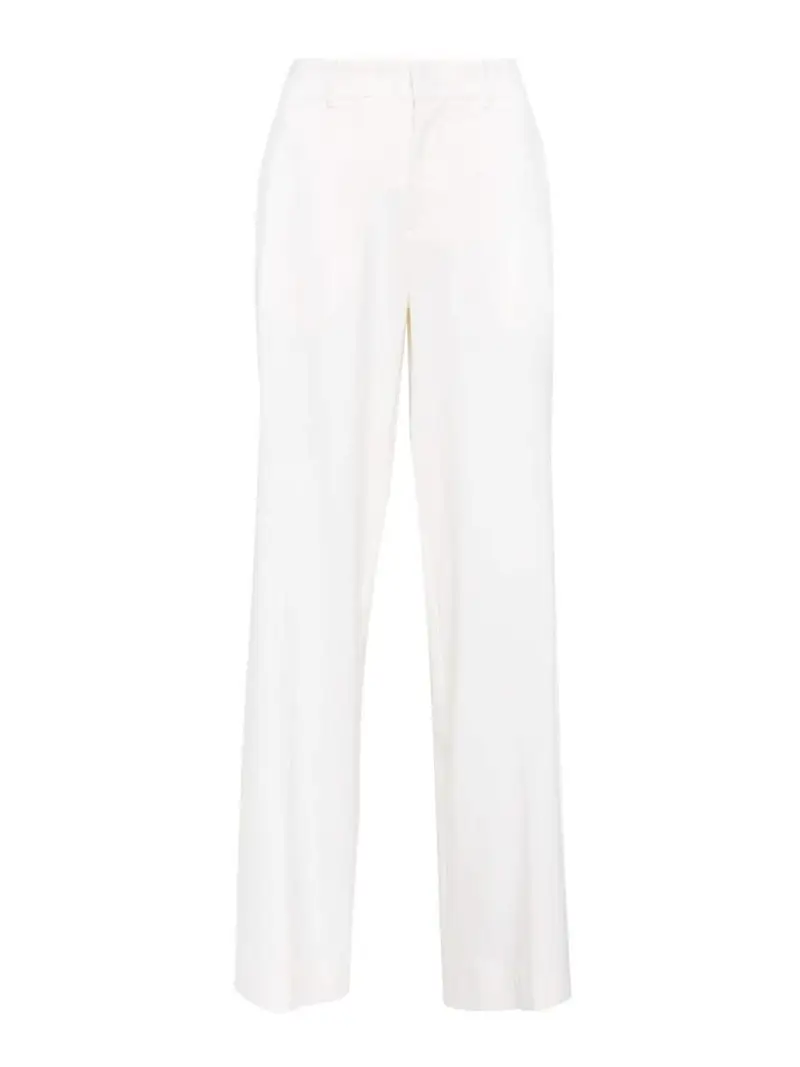 . Pantaloni dritti in lana vergine Bianco
