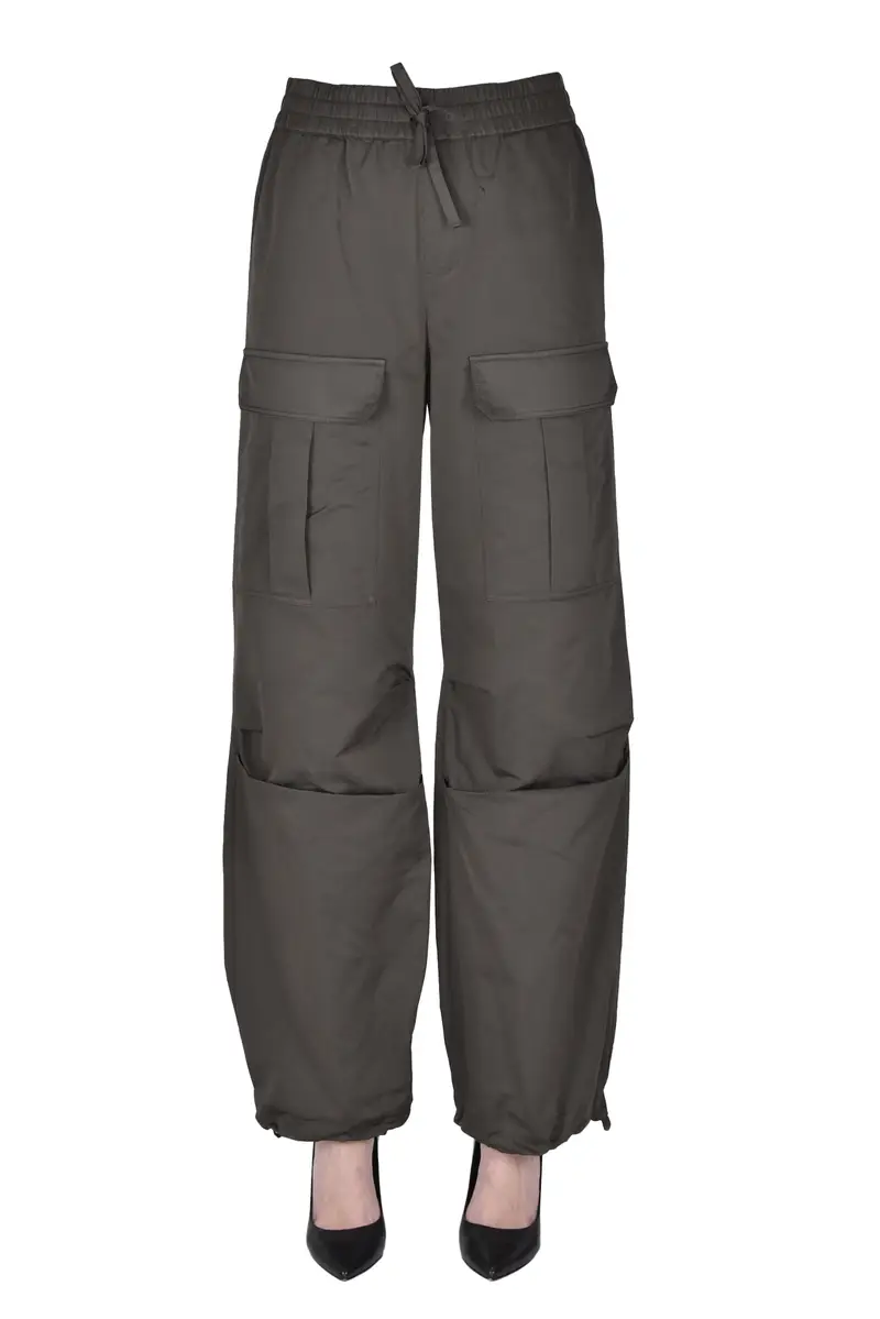 Pantaloni parachute Marrone